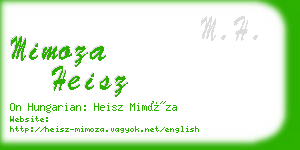 mimoza heisz business card
